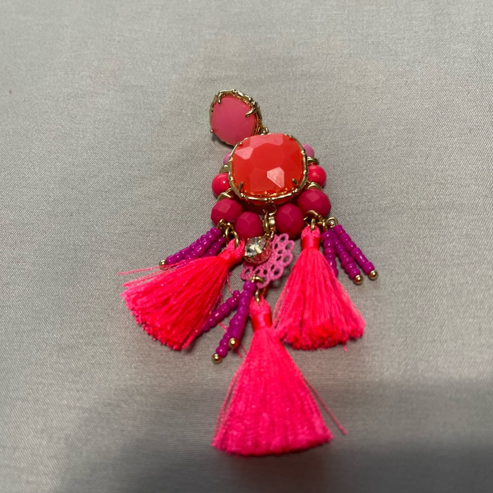 Lilly Pulitzer Waterside earrings in hot pink NWOT